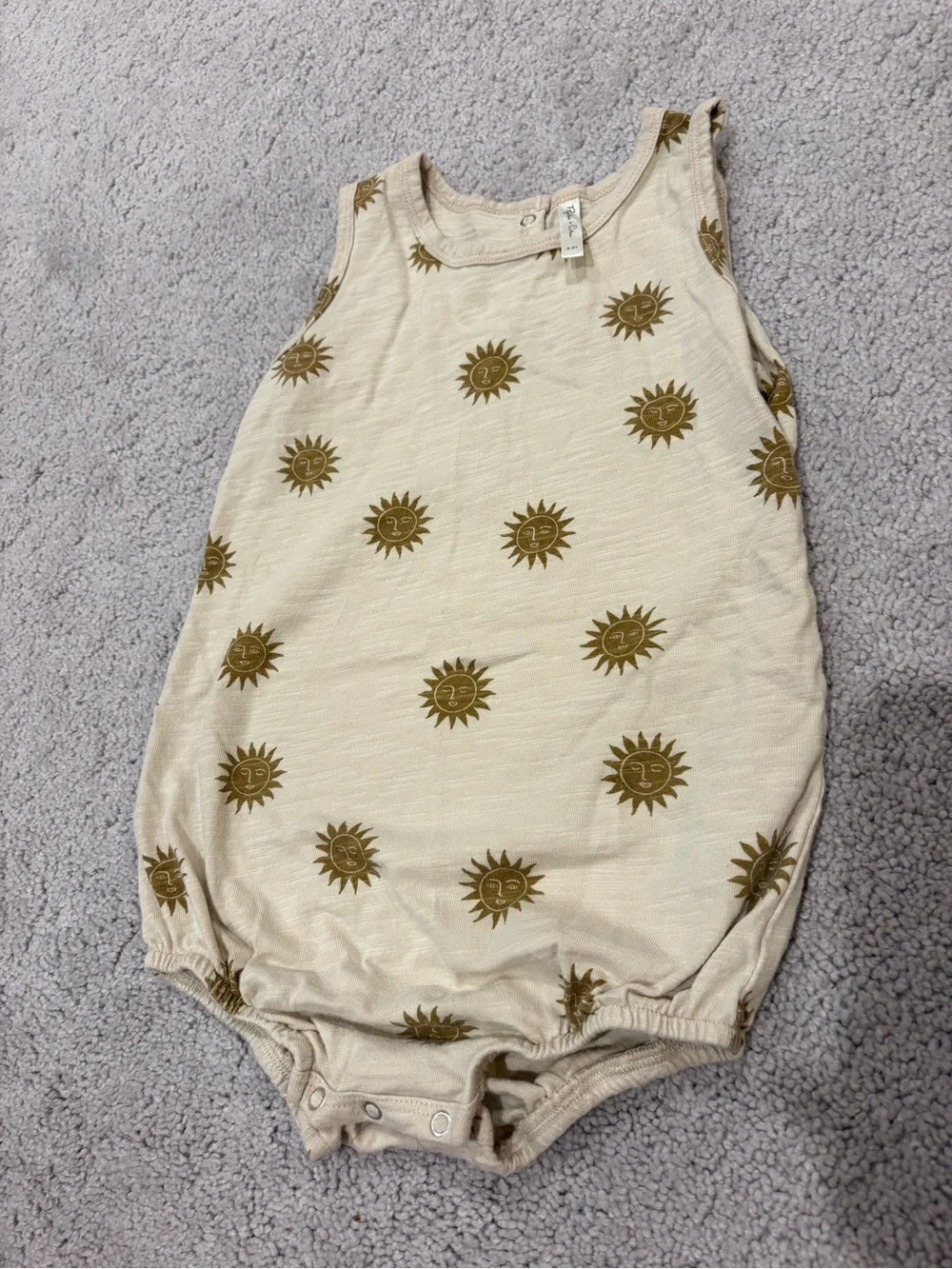 Rylee + Cru Cream One-Piece Suns Print 2-3 Y